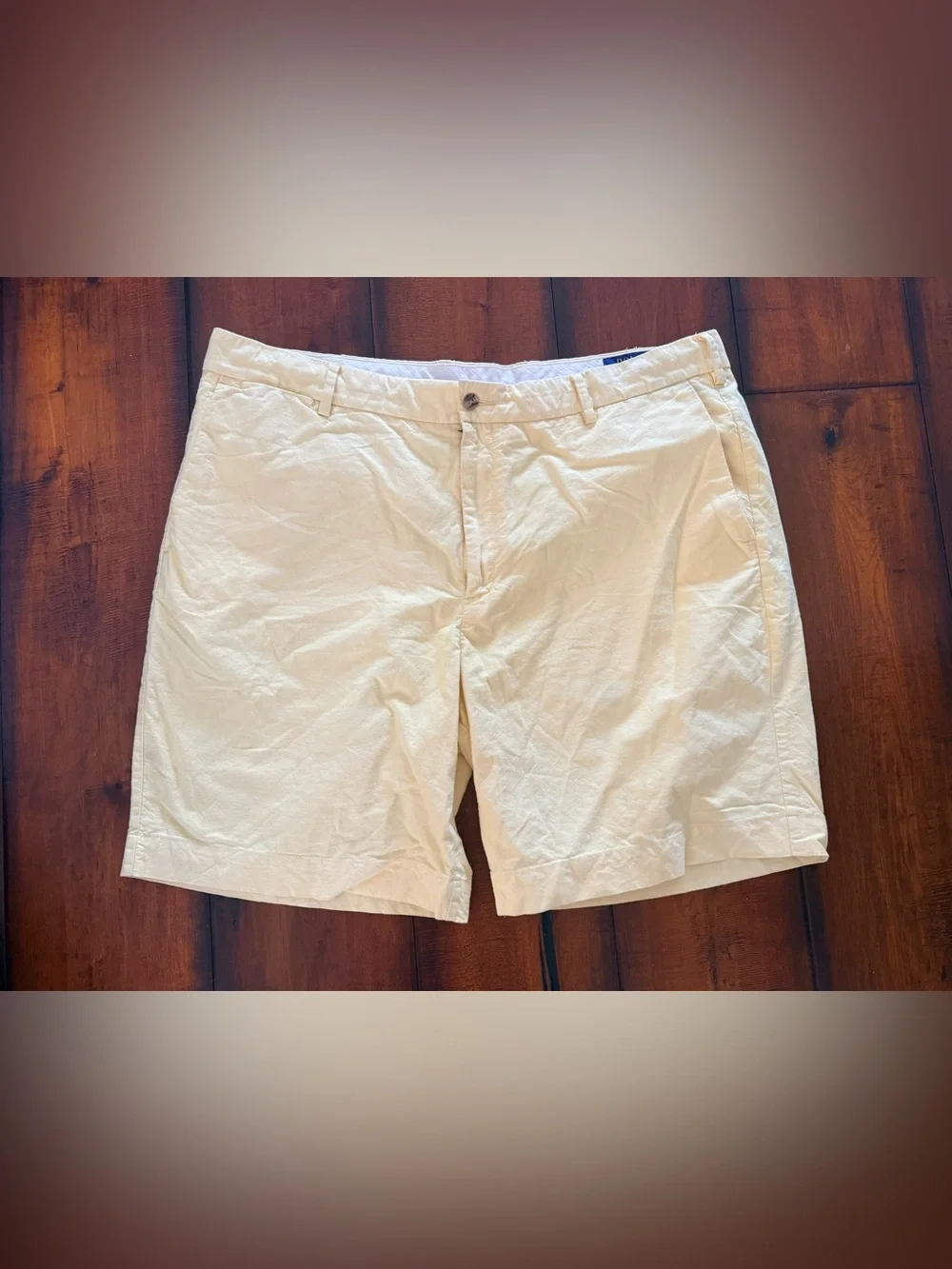 Polo by Ralph Lauren Yellow Flat-Front Men's Shorts
